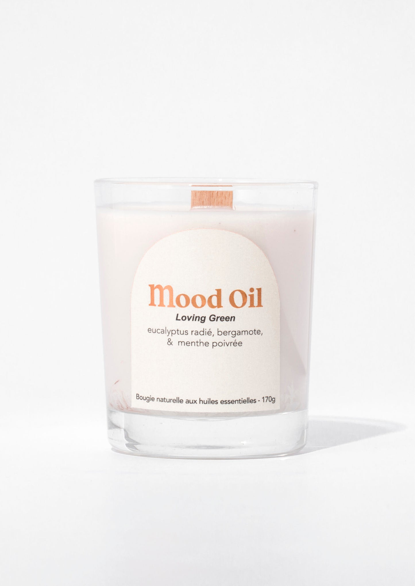 Mood Oil - bougie Loving Green - bougie detox aux huiles essentielles